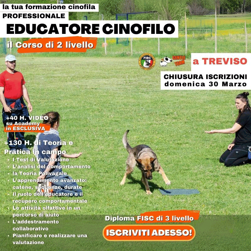 corso educatore addestatore cinofilo